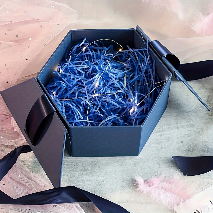 NAVY BLUE SHREDDED TISSUE PAPER - Sample