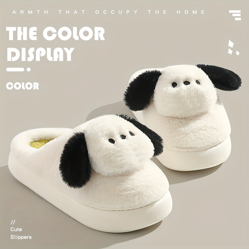 Cartoon Fuzzy Gnome Plush Slippers Slip On Soft Sole Flat - Temu