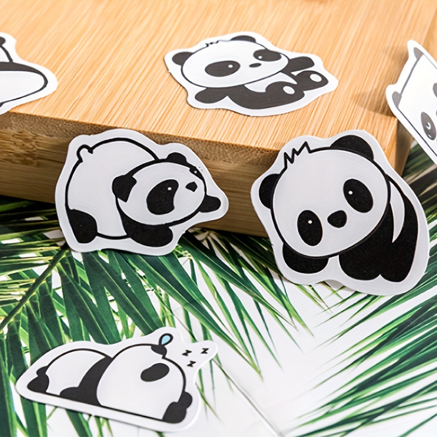 Pack 46 Etiquetas Adhesivas Personalizadas Panda