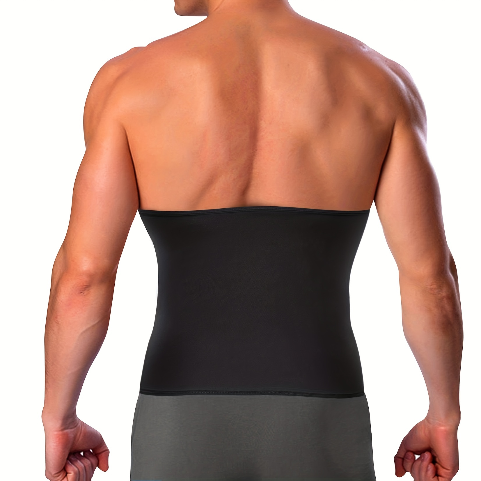 Bingrong Neoprene Sauna Suit Male Waist Trainers for Men Corset