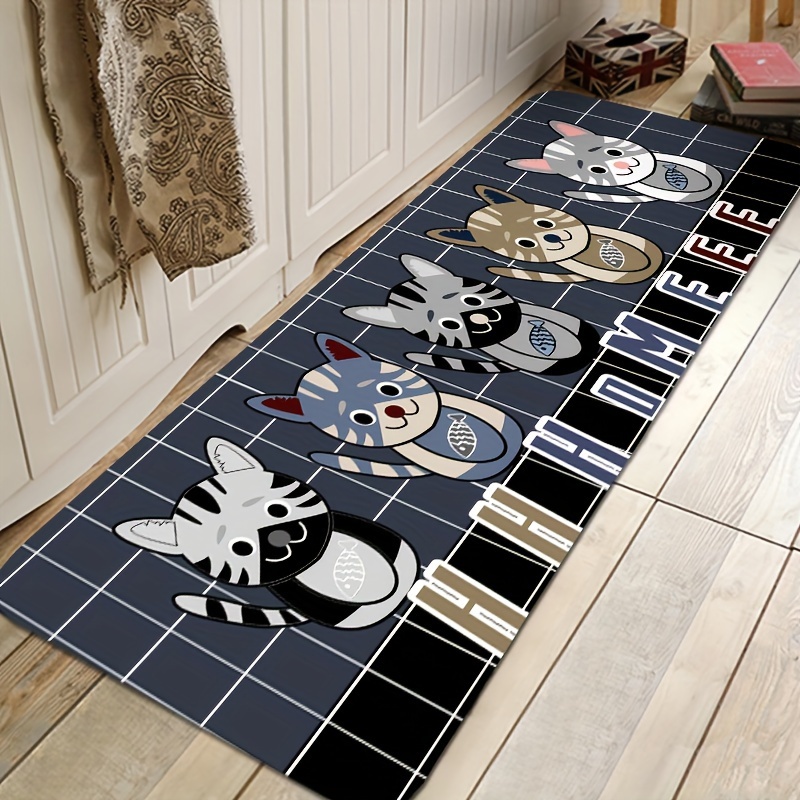 Anti-Slip Doormat Bath Mat Small Cow Floor Carpet Entrance Door