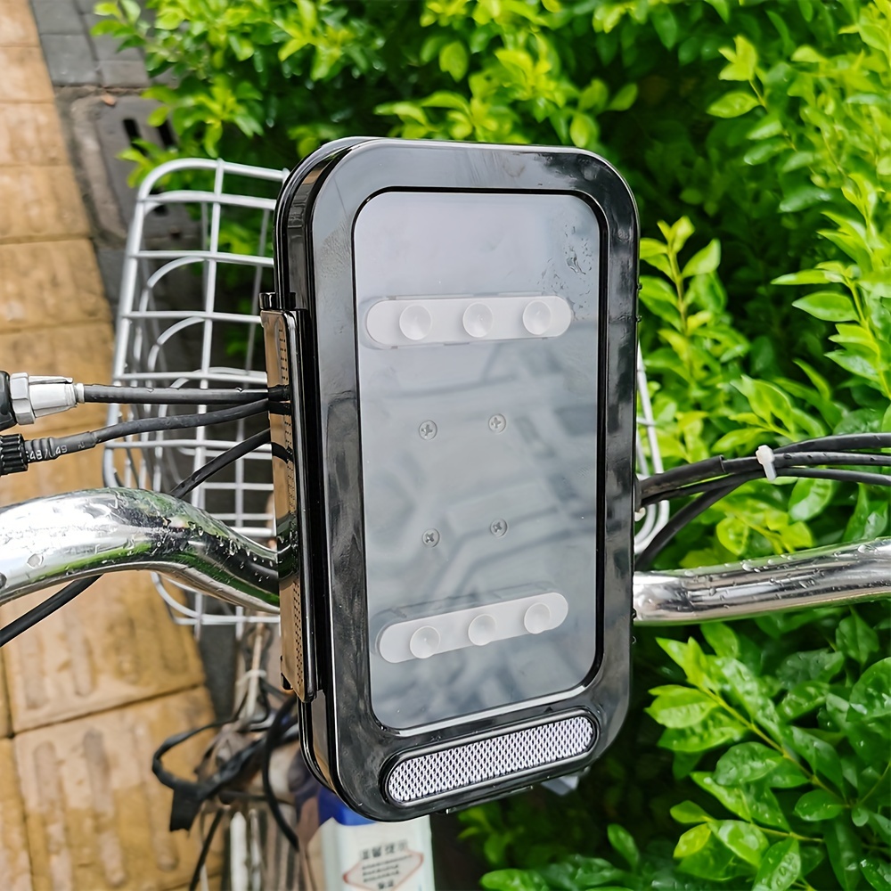 Waterproof Motorcycle Phone Mount with Rain Cover - Motorbike Holder