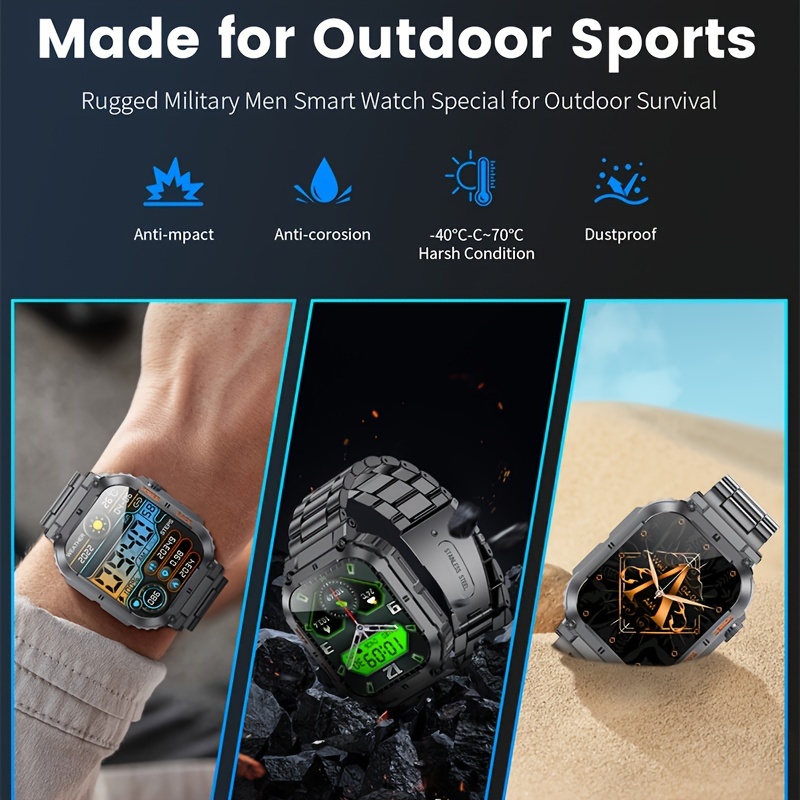 Montre Connect e Remise En Forme Hommes Batterie Temu France