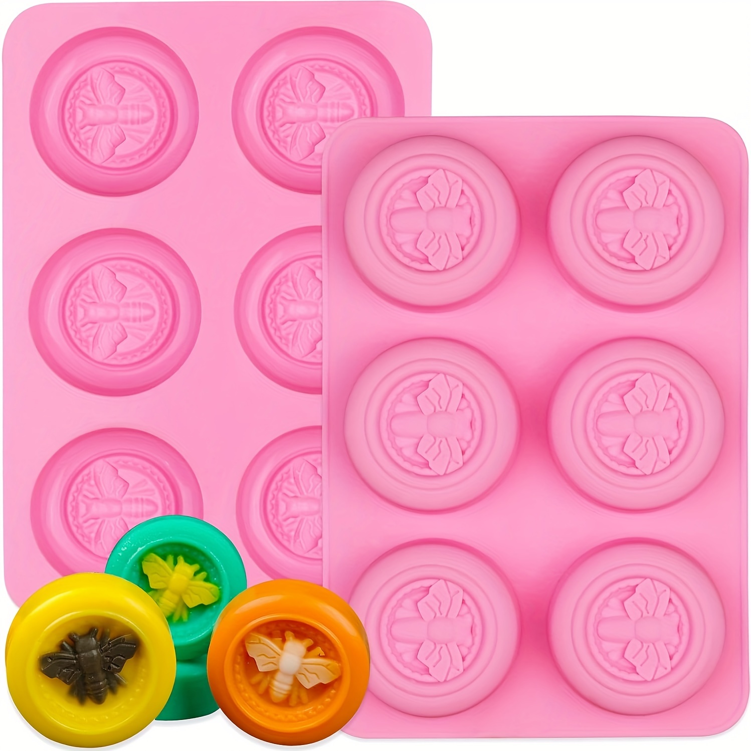 Bee Silicone Molds Round Honeybee Silicone Molds For - Temu