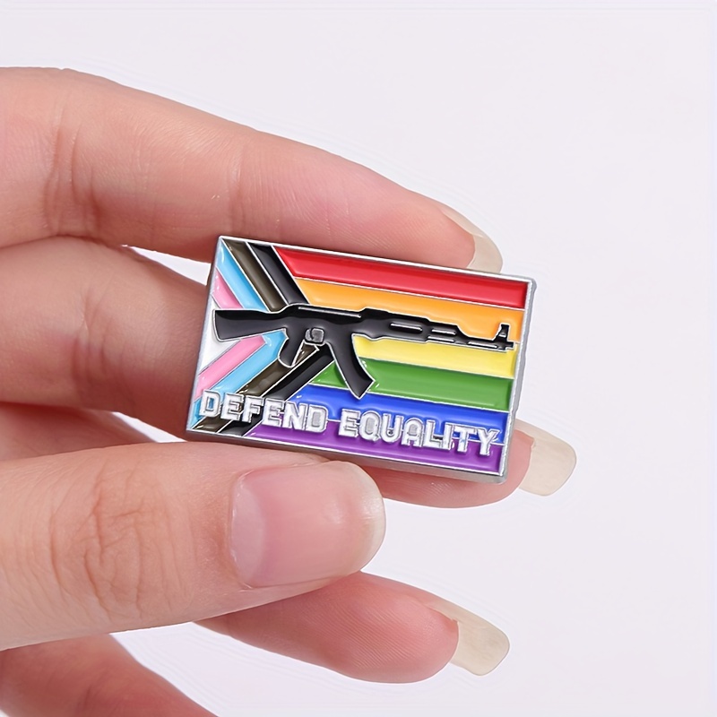 Women's Power Enamel Brooch Pin Rainbow Color Pride Month - Temu