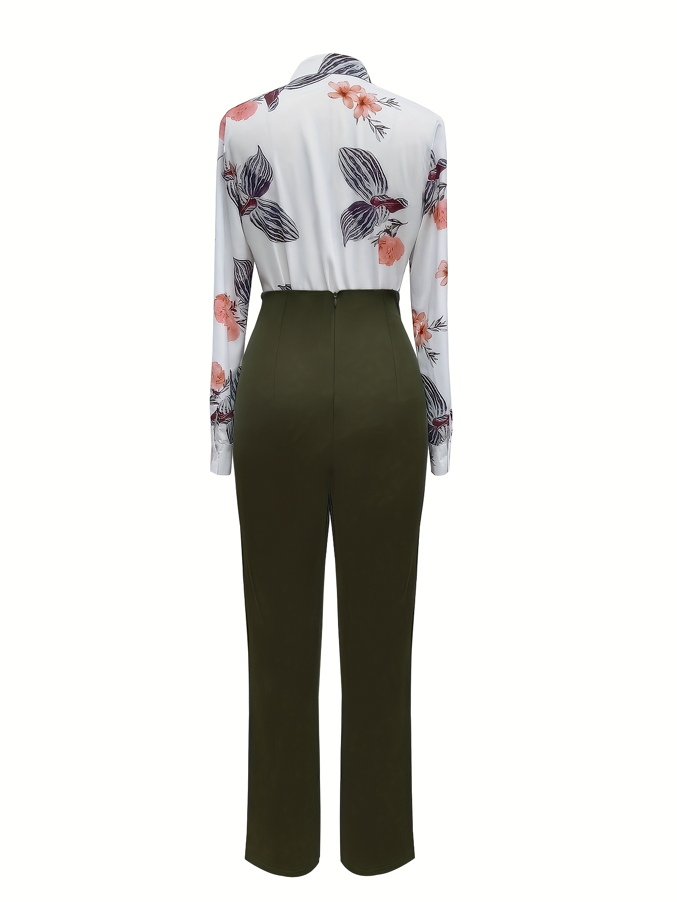 Casual Outfit: black pants and shirt with floral print