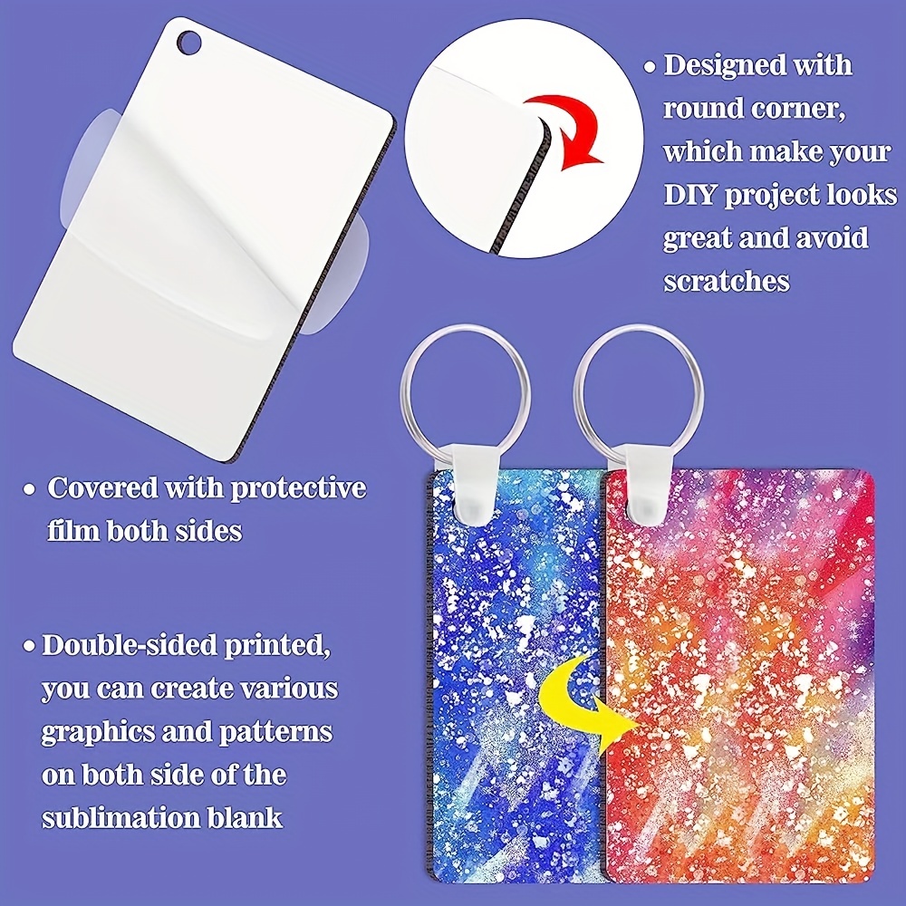 Party Favor Sublimation Keychains Party Favor Thermal Trasnfer