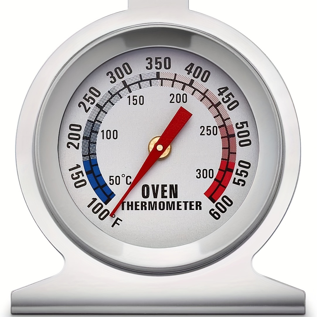 Oven Thermometer Stainless Steel Classic Stand Up Food Meat Temperature  Gauge