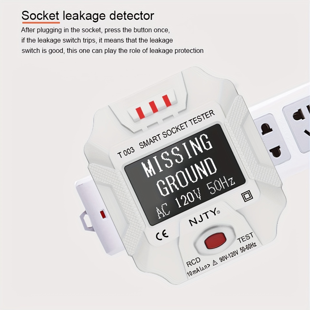 Outlet Tester Electrical Receptacle Detector Lcd Display 3 Temu