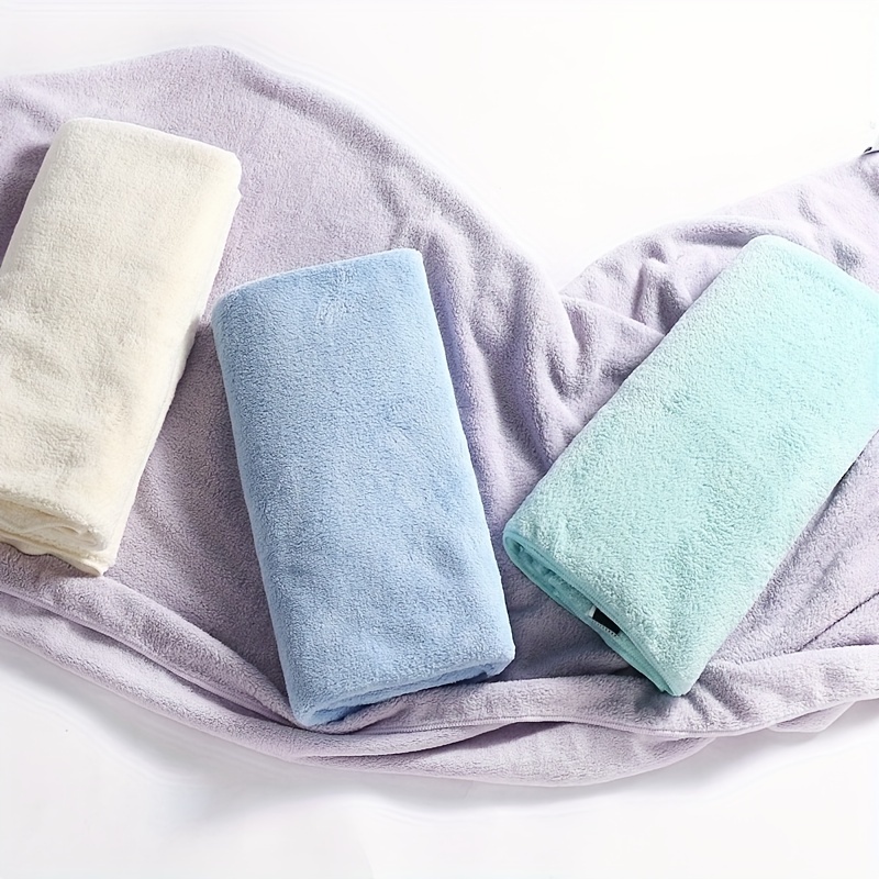 5pcs Soft Absorbent Hand Towel, Coral Fleece Hand Towel, Quick-Drying Hand  Towels, Solid Color Face Towels, 13.7*29.5in