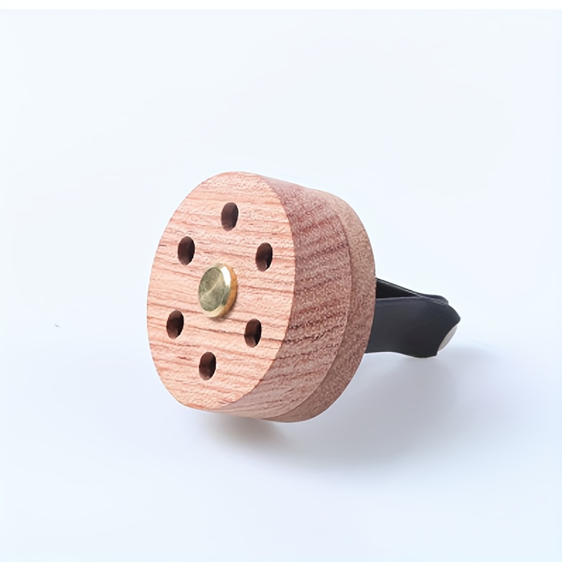 2 Pcs Wooden Essential Oil Car Aroma Diffuser, Portable Mini Car Diffuser  with Lava Stone,Car Scent Diffuser Clip, Air Freshener Used in