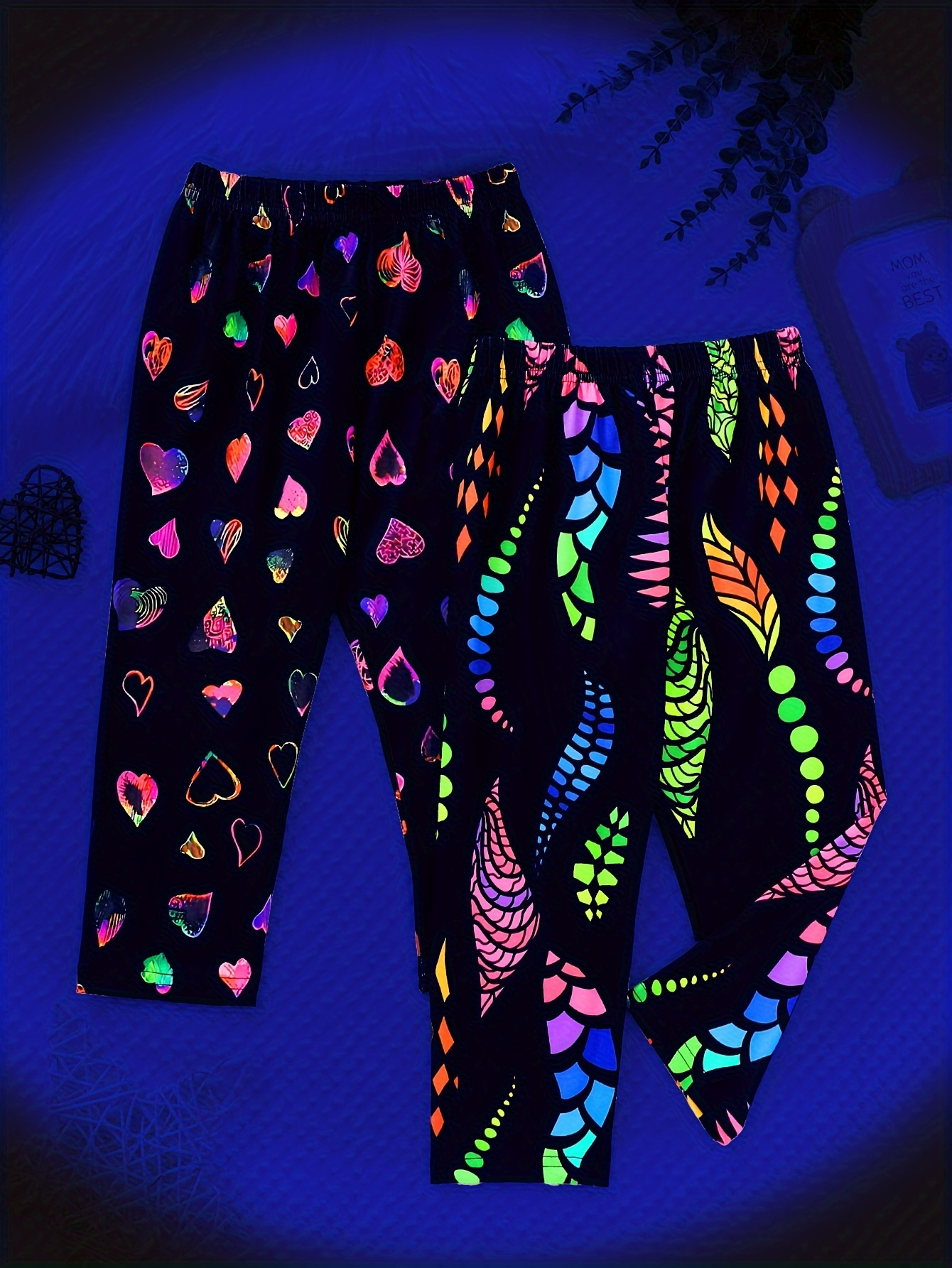 Halloween Skull Pattern Yoga Pants, Glow In The Dark High Waist Stretchy  Sporty Leggings, Women's Activewear Carnaval for carnival & Music Festival