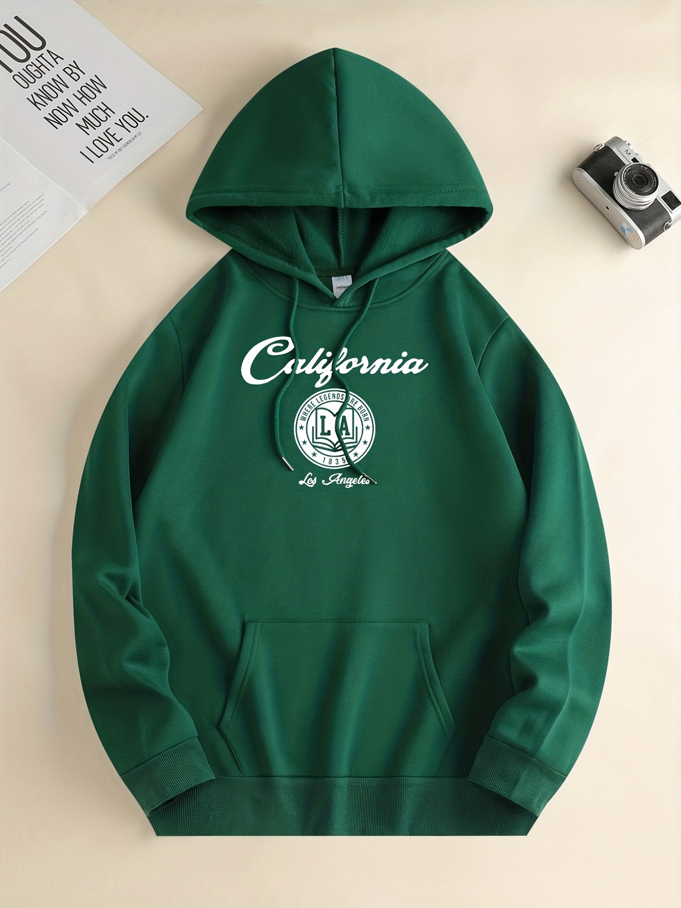 California Beach Print Hoodie Cool Hoodies Men Men's Casual - Temu Canada