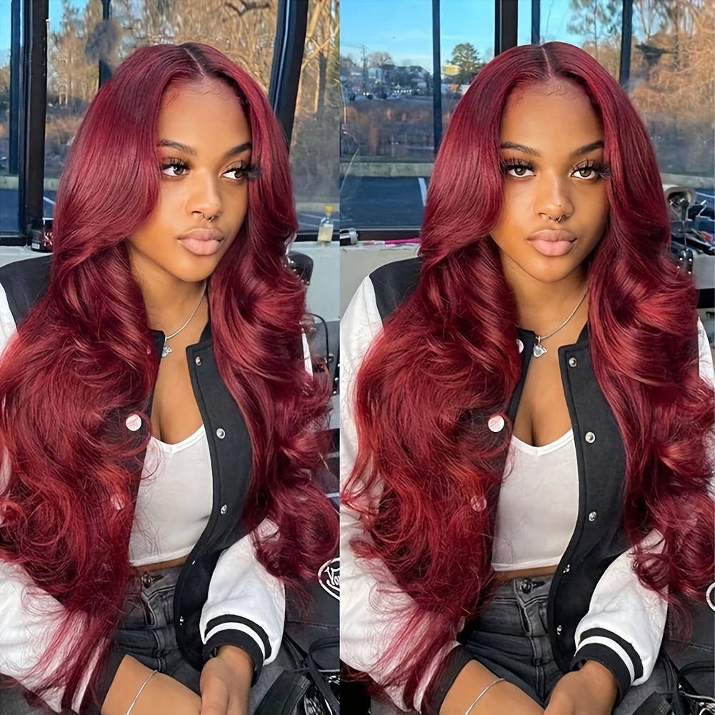 99j Deep Wave 13x4 Lace Front Human Hair Wigs Colored - Temu