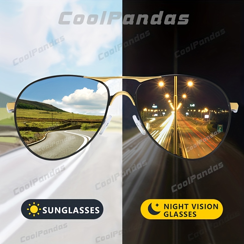 Aviation Intelligent Photochromic Sunglasses Polarized Driving