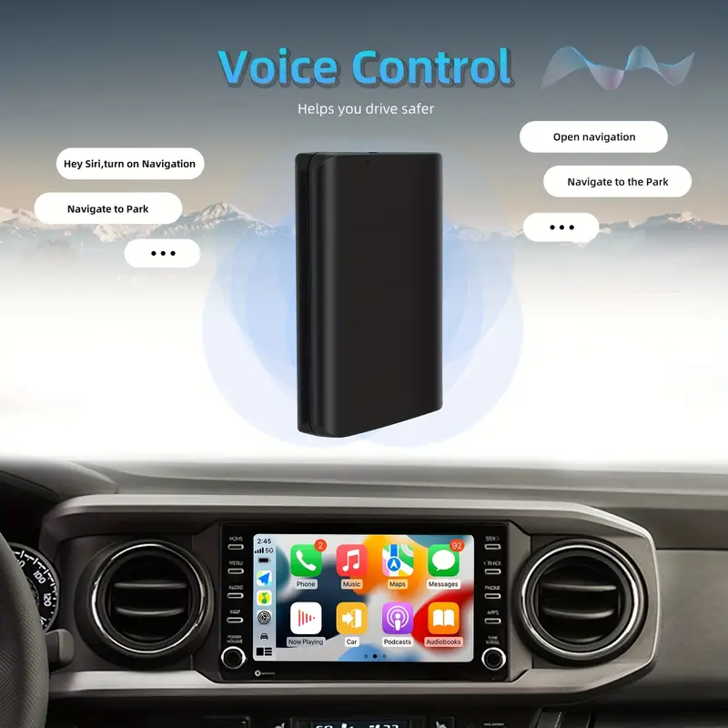 Adaptateur CarPlay Apple sans fil Android Auto Ai Box, pour Toyota