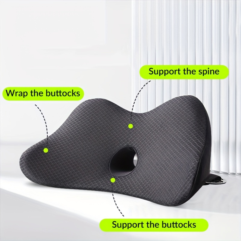Memory Foam Car Seat Cushion Sciatica Low Back Pain Relief - Temu