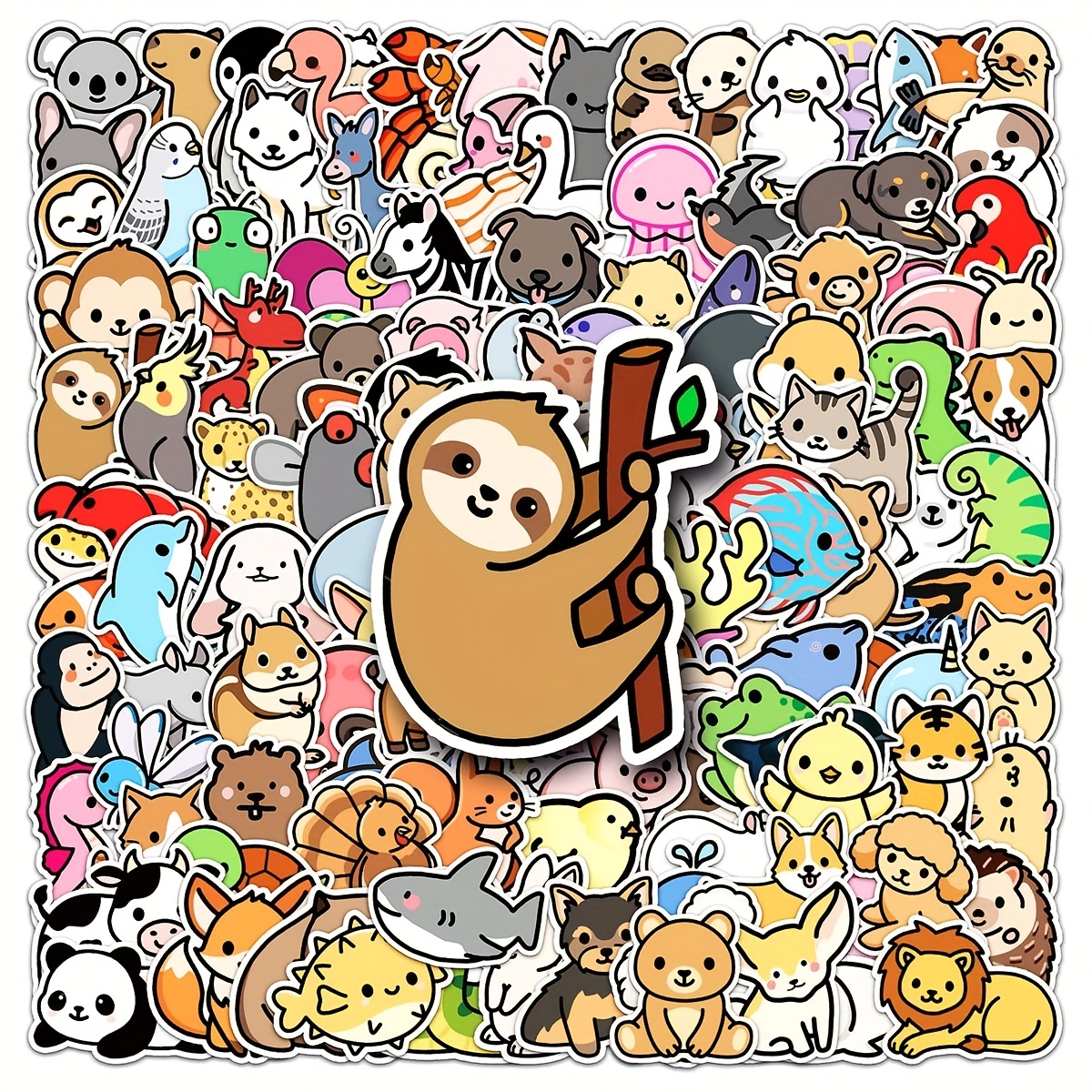 Cute Cartoon Animals Pet Stickers Kawaii Cute Animal - Temu