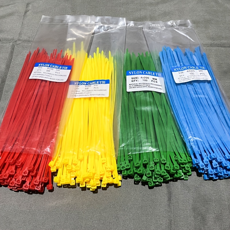 250 abrazaderas Plástico Cables Resistentes 4 pulgadas - Temu