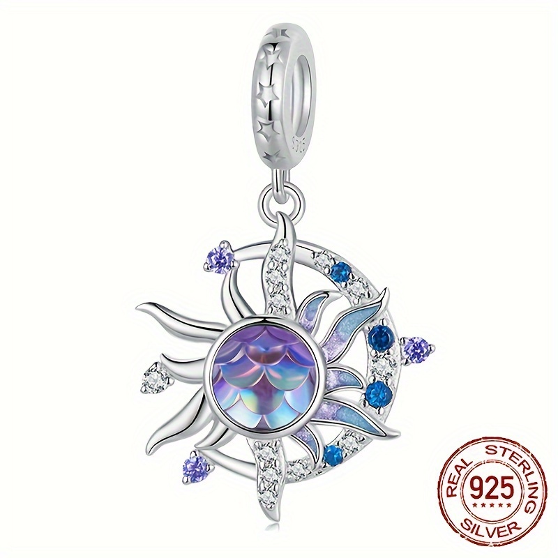 Miseff Genuine 925 Sterling Silver Magic Witch Pendant Beads - Temu