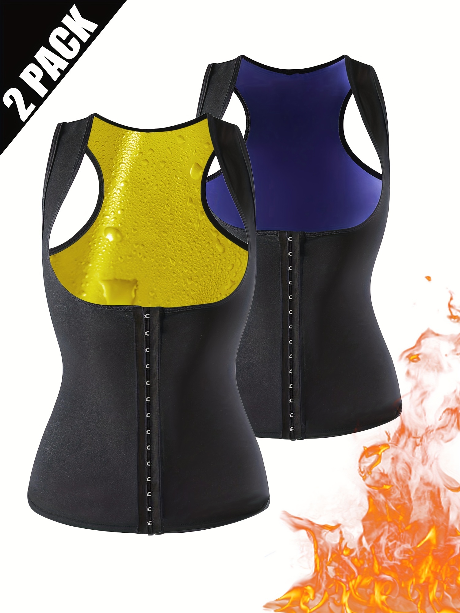 Hollow Design Sauna Sweat Vest Women Waist Trainer Workout - Temu Canada
