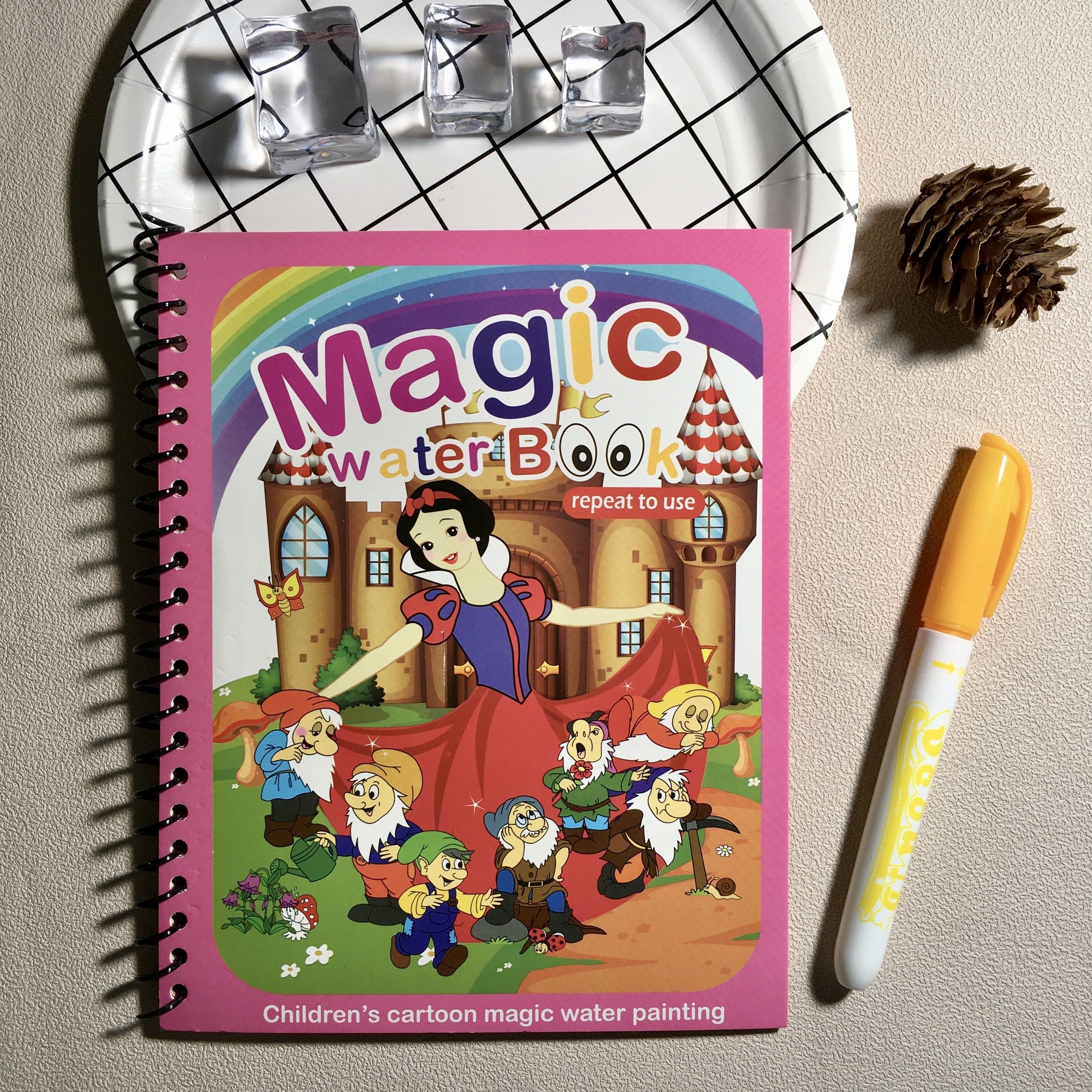 Spaceman Small Car Magic Book, Water Montessori Toys, Reusable Color Book,  Magic Water Painting Book, Painting Toys, Sensory Early Education Children