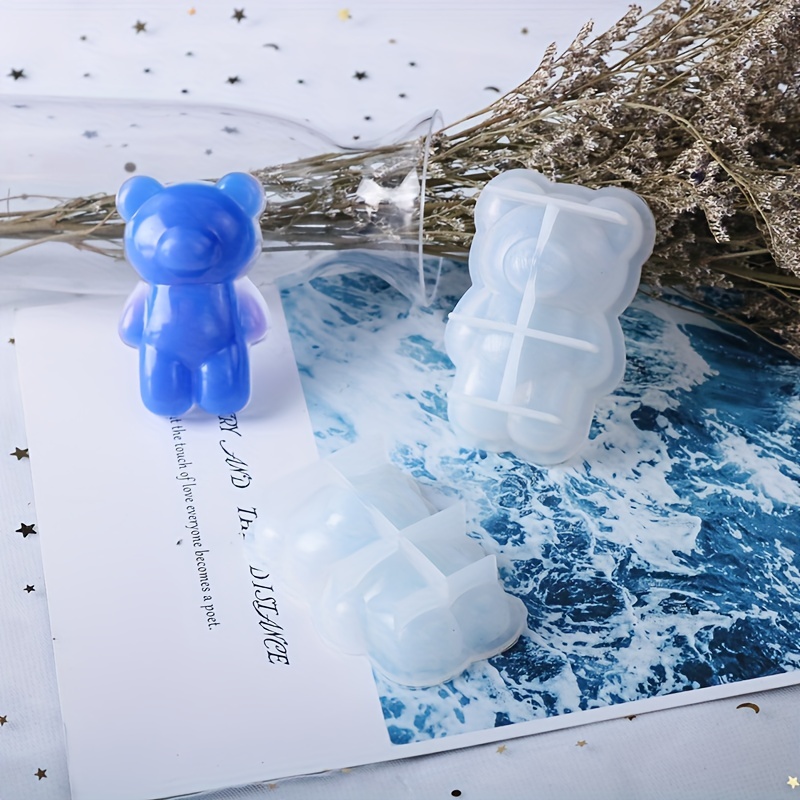 Crystal Droplet Glue Bear shaped Silicone Mold Diy Geometric - Temu