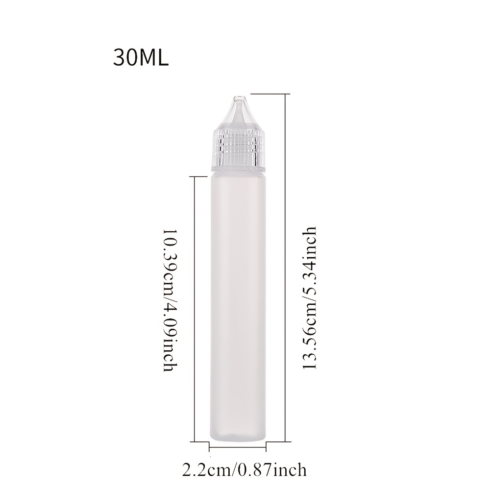 2Pcs Bottle Liquid Storage Needle Tip For Solvents Light Oil Eye Drops  Dropper Bottle Squeeze Refillable Bottles