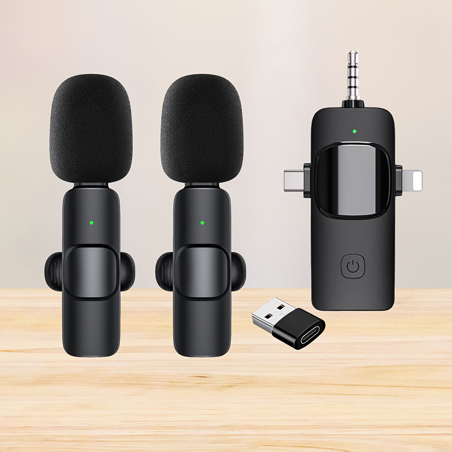 Microphone cravate sans fil pour iPhone et téléphone portable