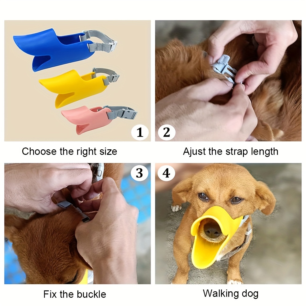 pet muzzle anti bite anti chew dog muzzle dog muzzle silicone duck muzzle non harmful muzzle Product details 4