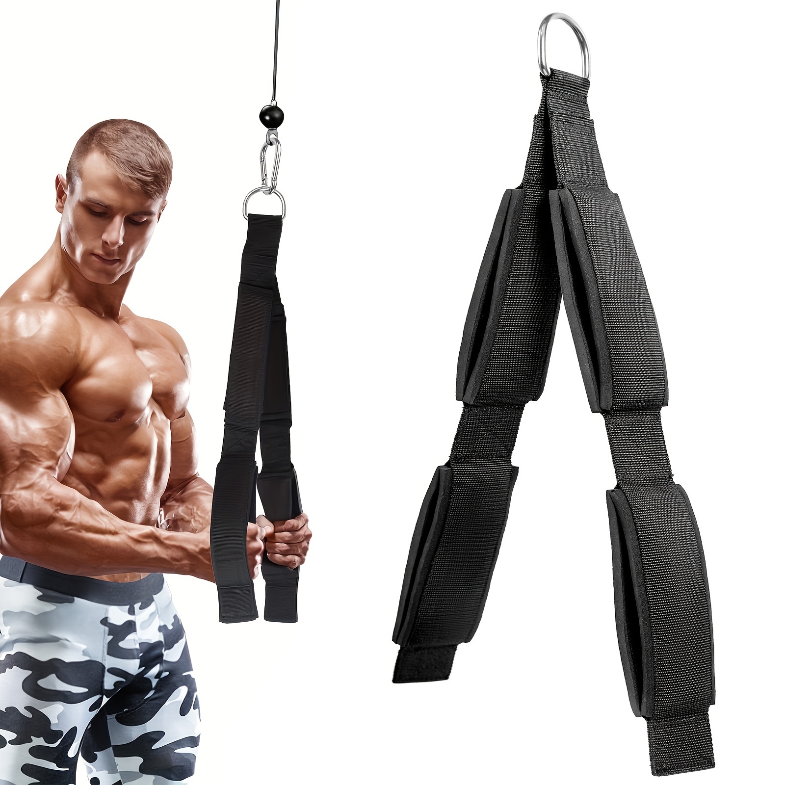 Pain In Tricepstriceps Rope & D-handle For Cable Machines - Home Gym  Strength Training Attachment