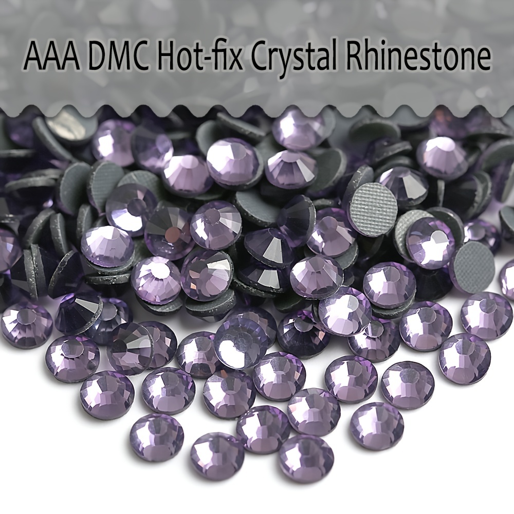 BULK HOTFIX DMC Amethyst Purple Glass Rhinestones 
