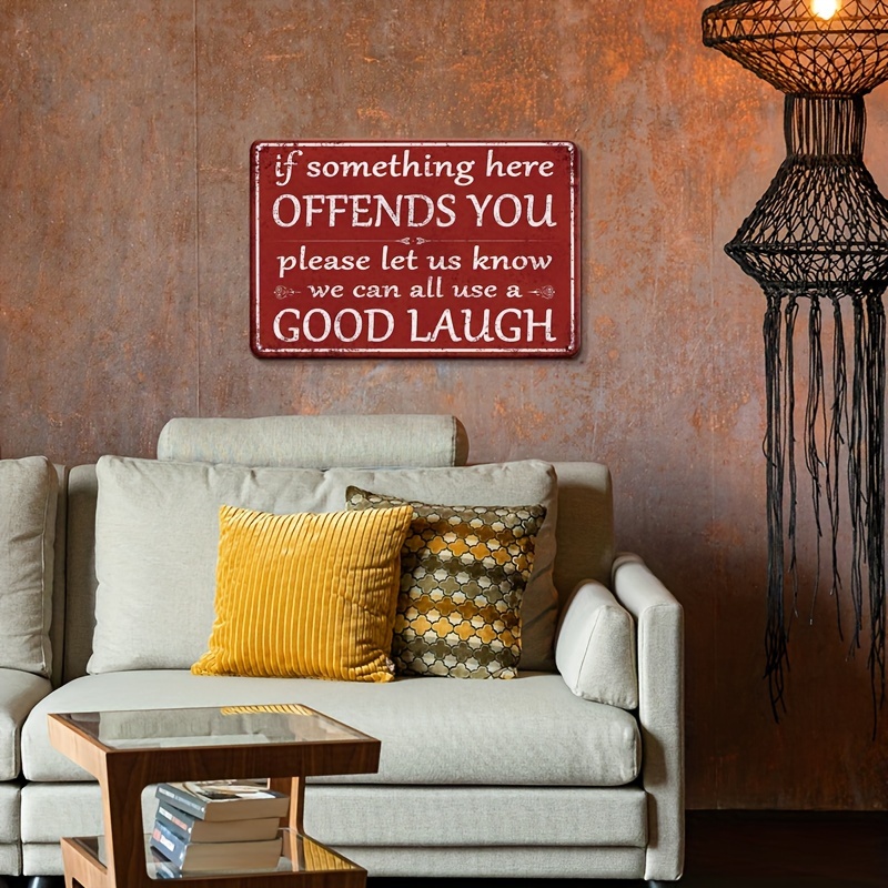 Metal Sign Hanging Office Decor For Men If Something Here - Temu