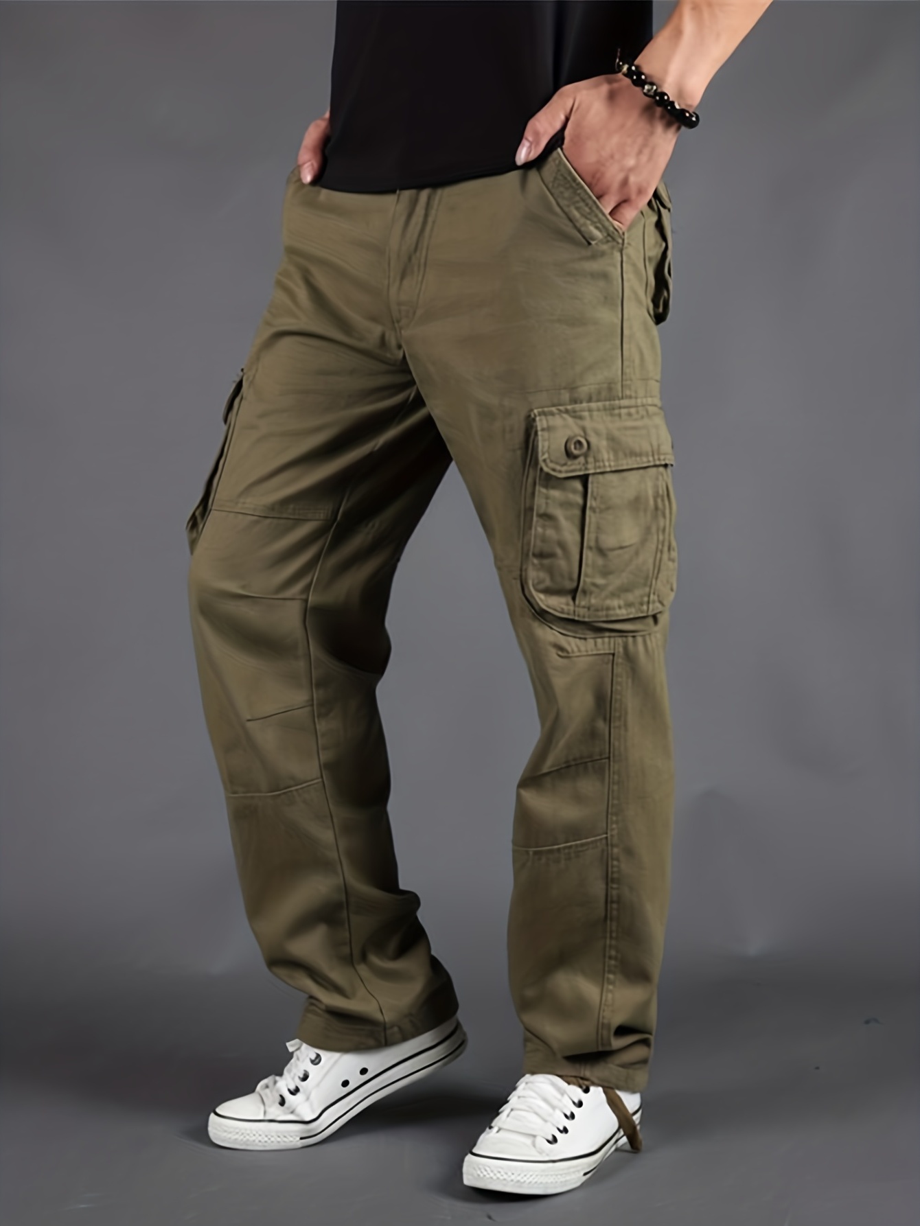Cargo Pants for Men Hiking Pants for Men Slim Fit Cargo Pants for Men  Drawstring Running Pants Summer Pants for Men Green S : :  Fashion