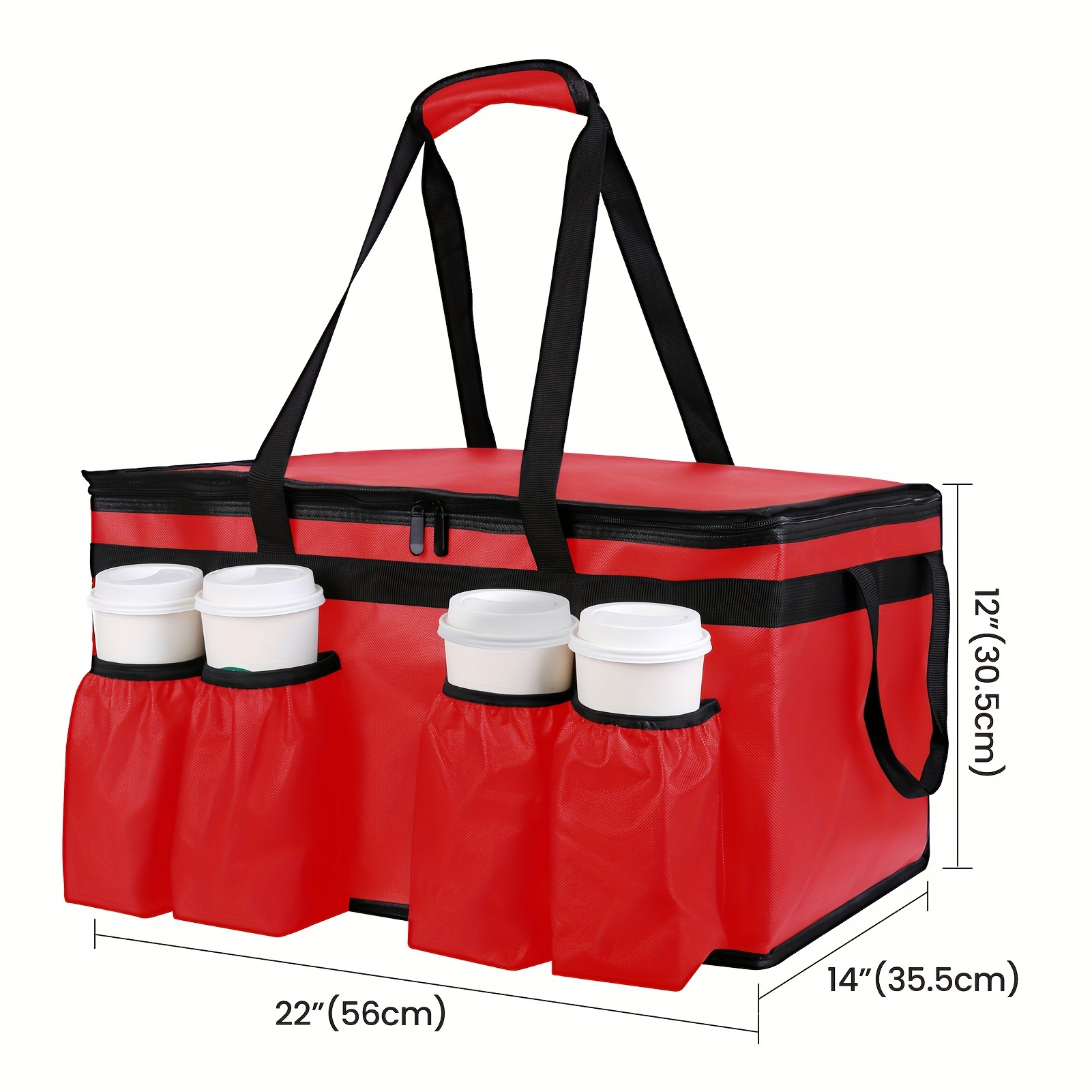 1pc insulated pizza bag, hot grocery store takeaway, hot shopping