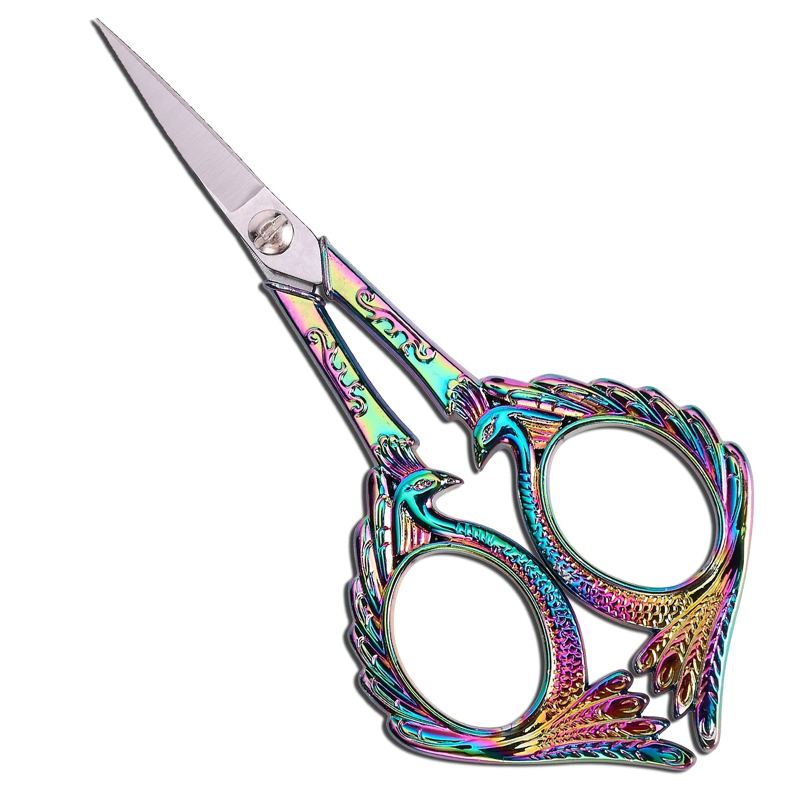 Ymiko Cute Scissors,Embroidery Scissors Professional Reliable Retro Style  Compact Portable Sewing Supplies For Scrapbooking,Embroidery Scissors