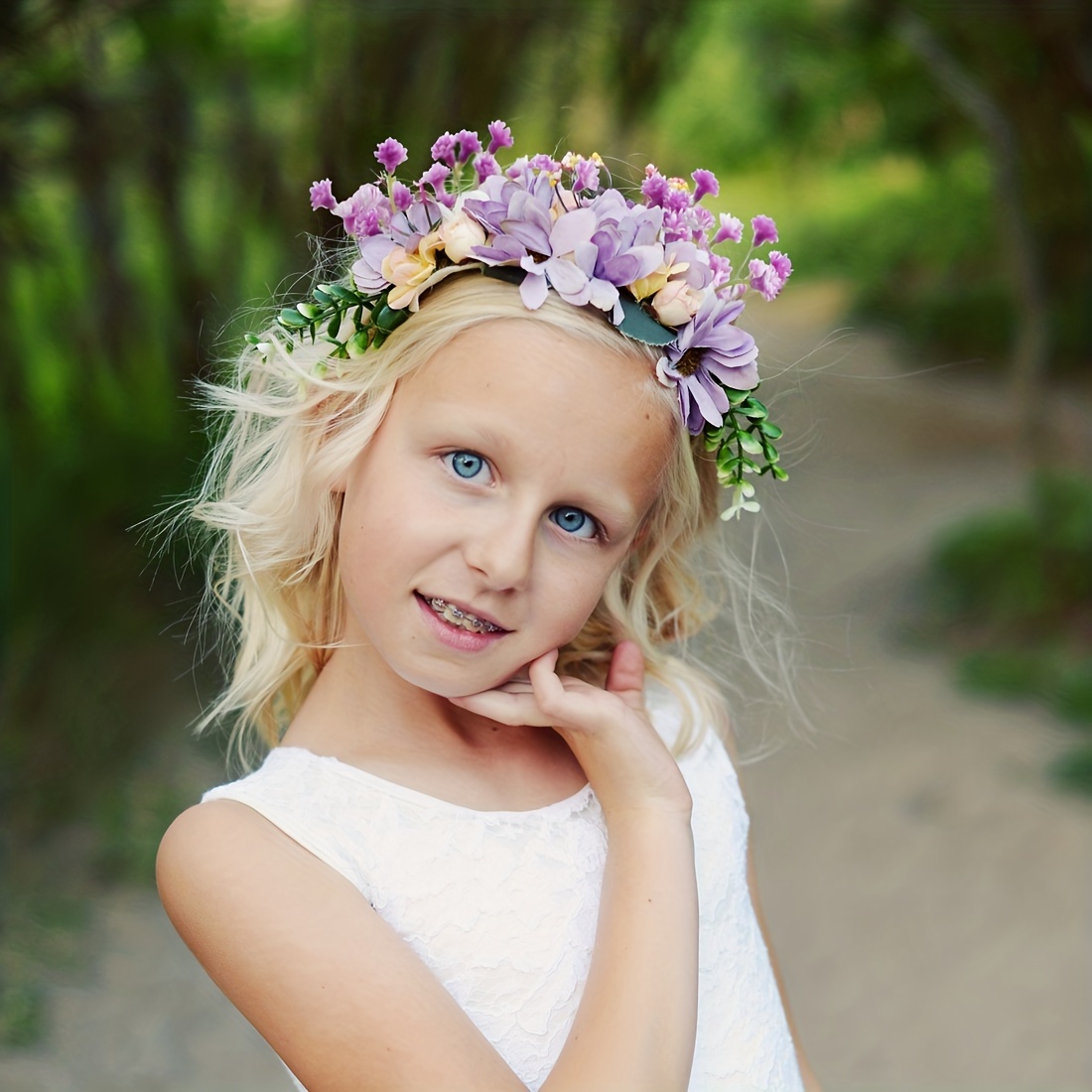 DIY Flower Girl Crowns & Bouquets
