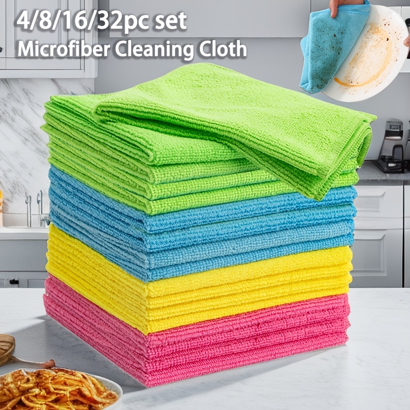 Microfiber Cleaning Cloth Cleaning Towels Housekeeping - Temu