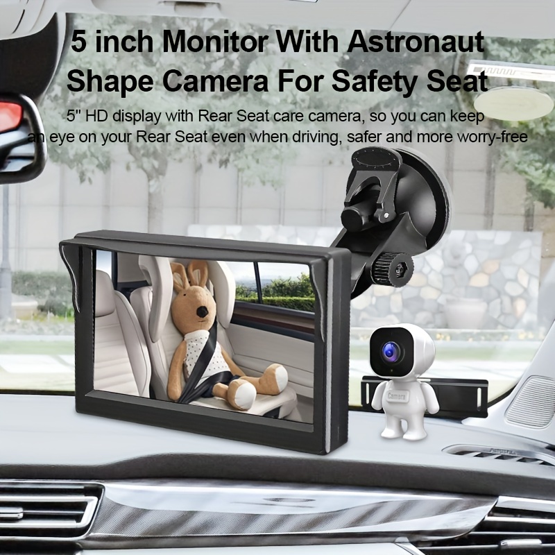 Baby Car Mirror Camera Monitor Hd Lcd Car Mirror Display - Temu