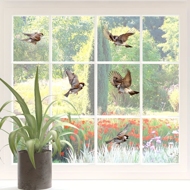 1pc Realistic Window Sticker - Self-adhesive Animal Print Decal, Durable Plastic Irregular Shape For Bedroom Room Office Bathroom Decor