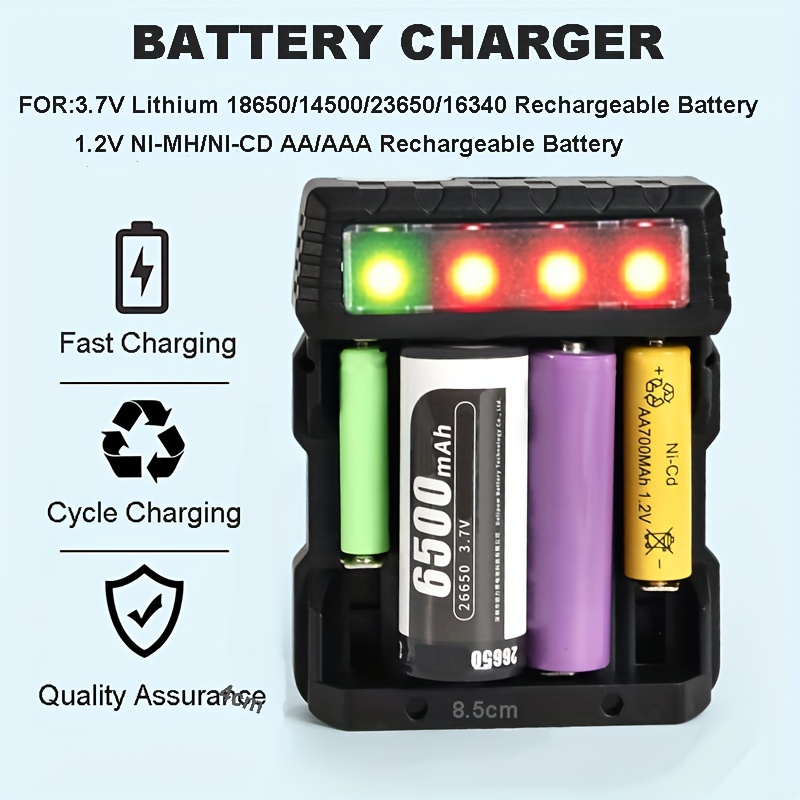 Portable Mini Button Cell Battery Charger Lir2032h Lir1632 - Temu
