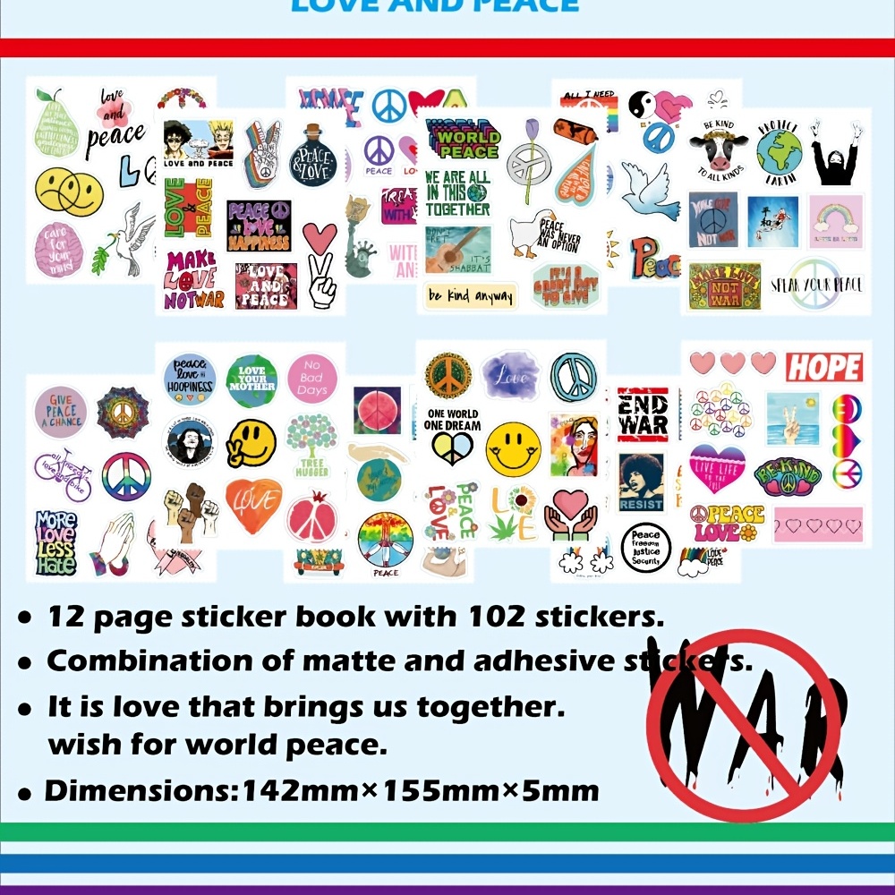 Stickers for Water Bottles, 102 Pack/PCS Cute Hydroflask Stickers
