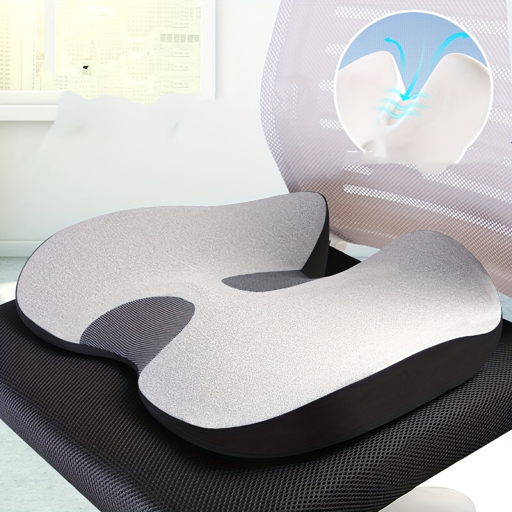 Cushion Non-Slip Orthopedic Memory Foam Coccyx Cushion for Tailbone  Sciatica back Pain relief Comfort Office