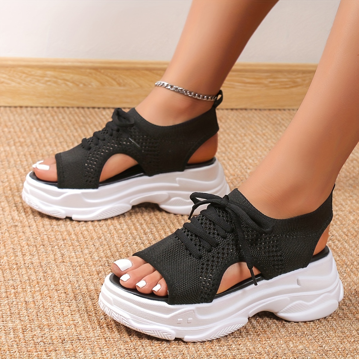 Sporty deals platform sandals