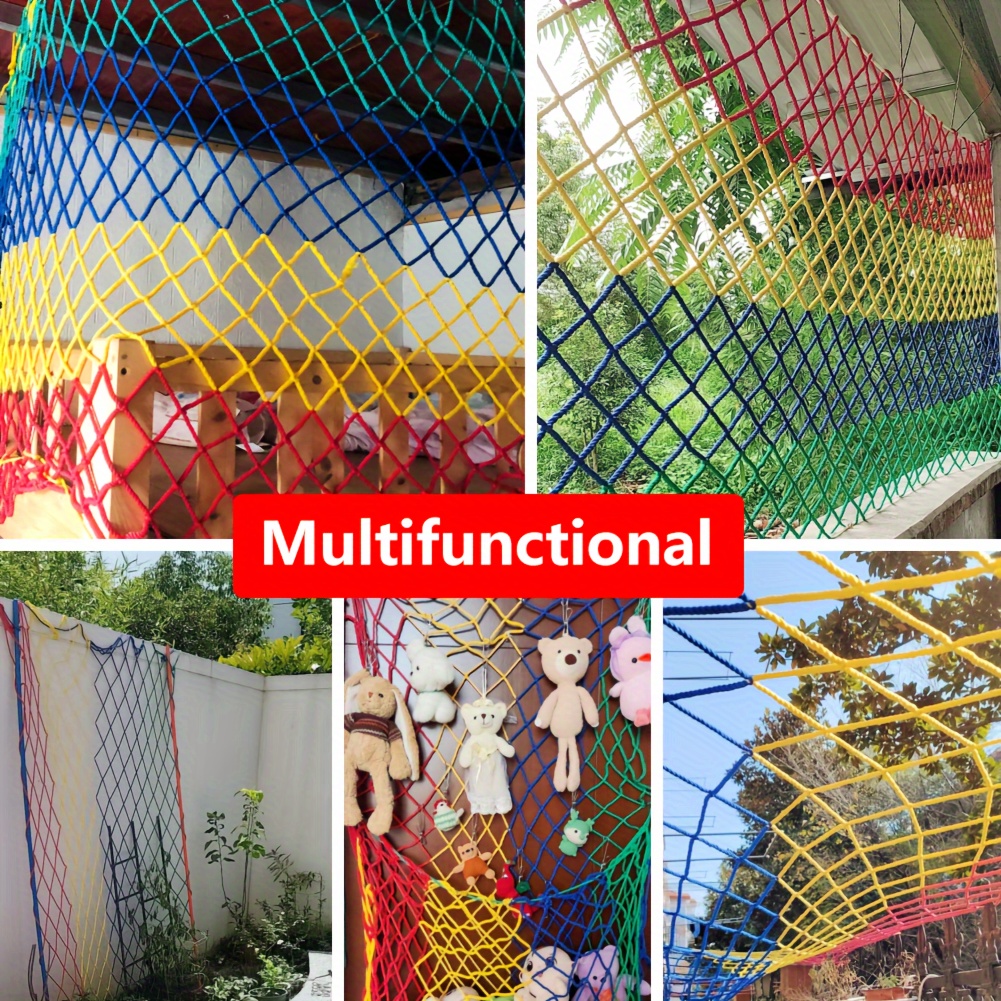 Colorful Protective Net Rope Net Safety Netting Stair - Temu