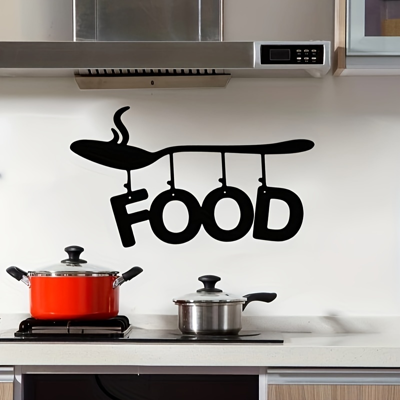 Autocollant mural cuisine Bricolage couteau fourchette décoration  accessoires de cuisine -…
