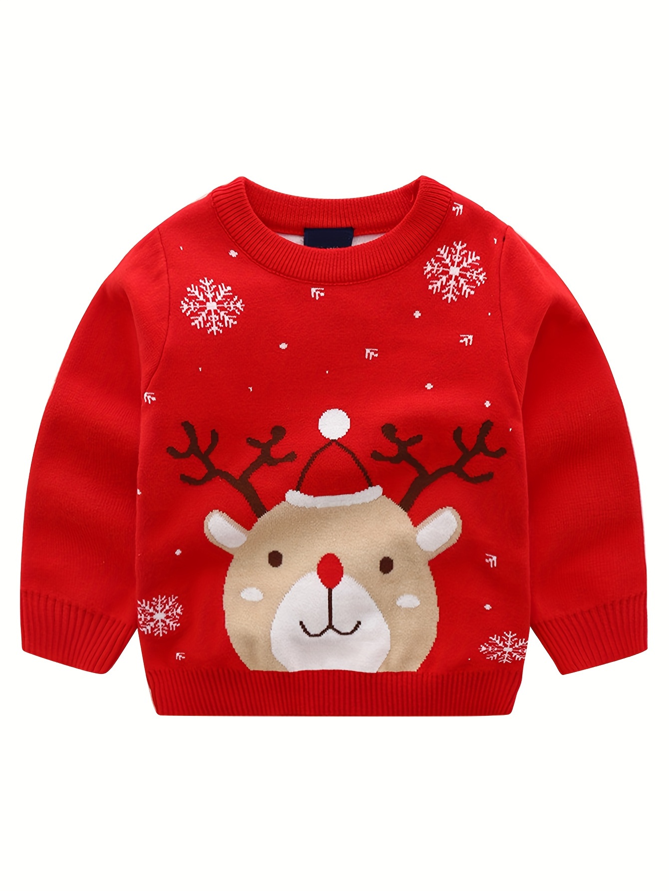Kids Reindeer Knit Sweater Vest Child Christmas Sweater Vest -  Canada