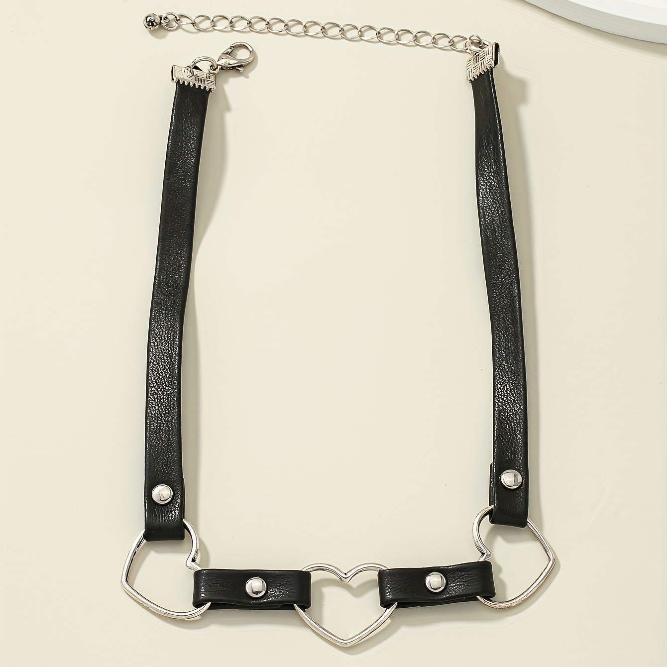 Sexy Punk Style Personality Pu Leather Love Choker Women's - Temu