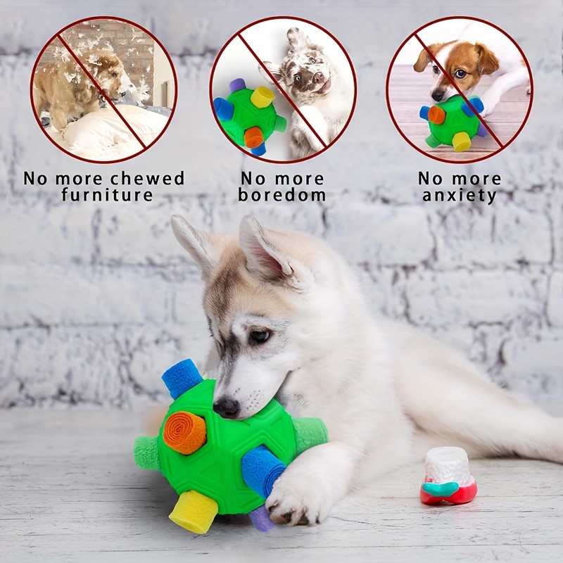 luckdoor Interactive Dog Toys Snuffle Ball Encourage Natural Foraging  Skills,Slow Food Training to Relieve Boredom and Stimulating,Cloth Strip  with