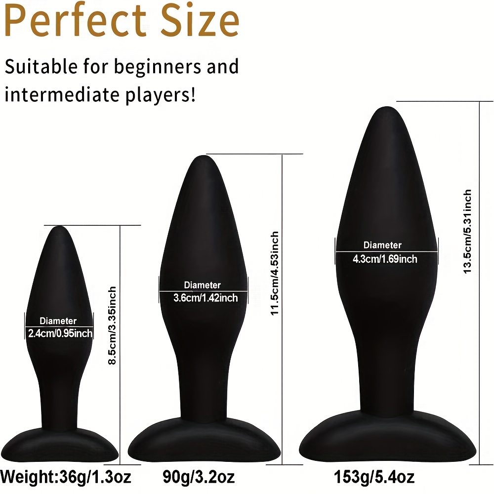 Anal Plug Set Silicone Butt Plugs Advanced Beginner Sex Toys